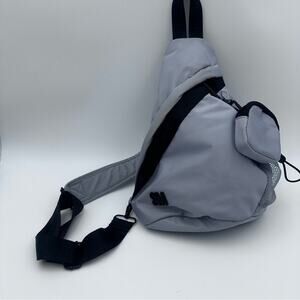 Steve Madden gray Quilt Nylon Sling Bag